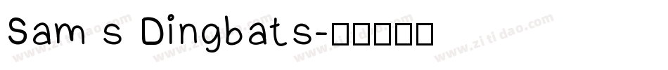 Sam s Dingbats字体转换